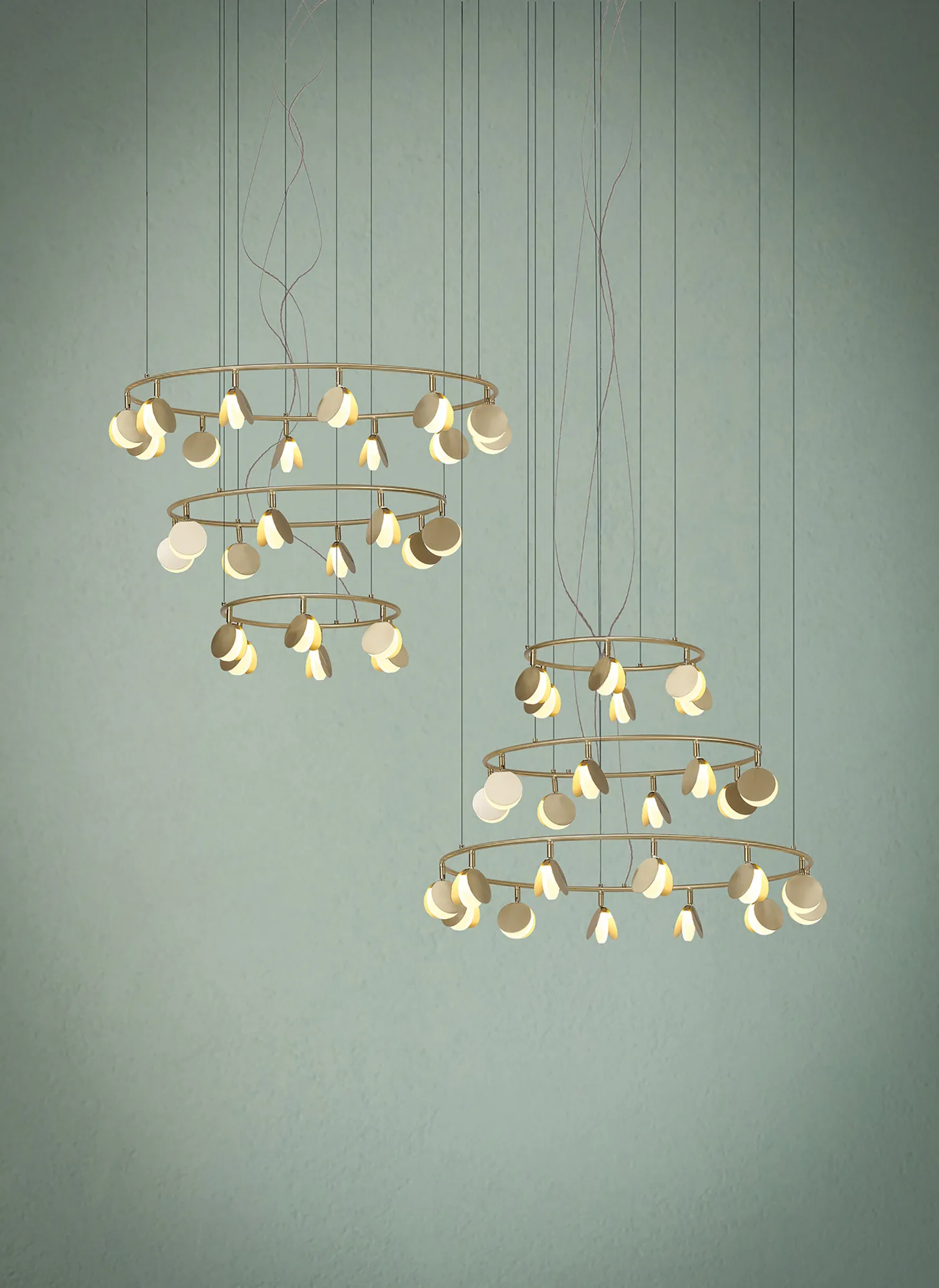 Shell Ceiling Lights Mantra Ring Pendants Shell Ceiling Lights Mantra Ring Pendants